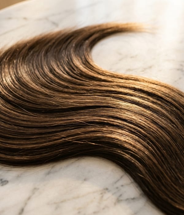 Silky Straight hair extension style